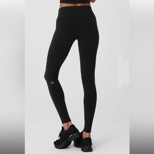 ~EUC~ ALO YOGA High-Waist Airbrush Legging Black Full Length